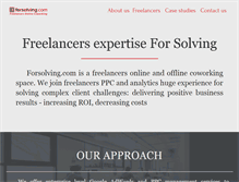 Tablet Screenshot of forsolving.com